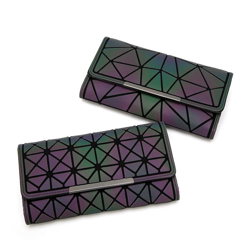 Luminous Geometry Clutch Wallet