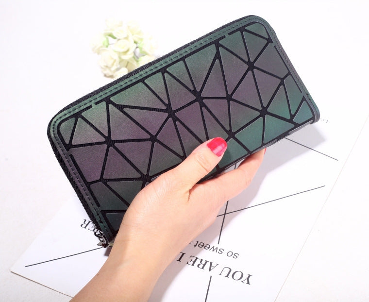 Luminous Geometry Clutch Wallet