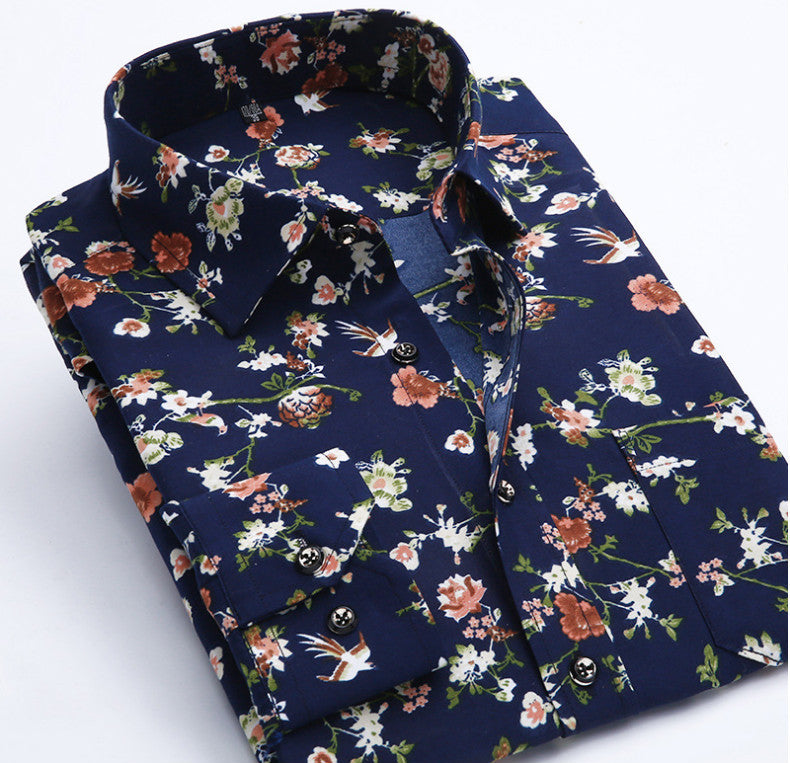 Floral Bloom Men's Dress Shirt