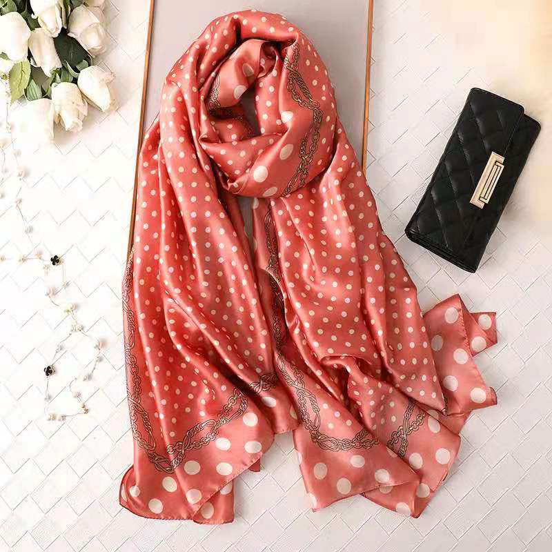 Long Super Large Imitation Silk Shawl Scarf