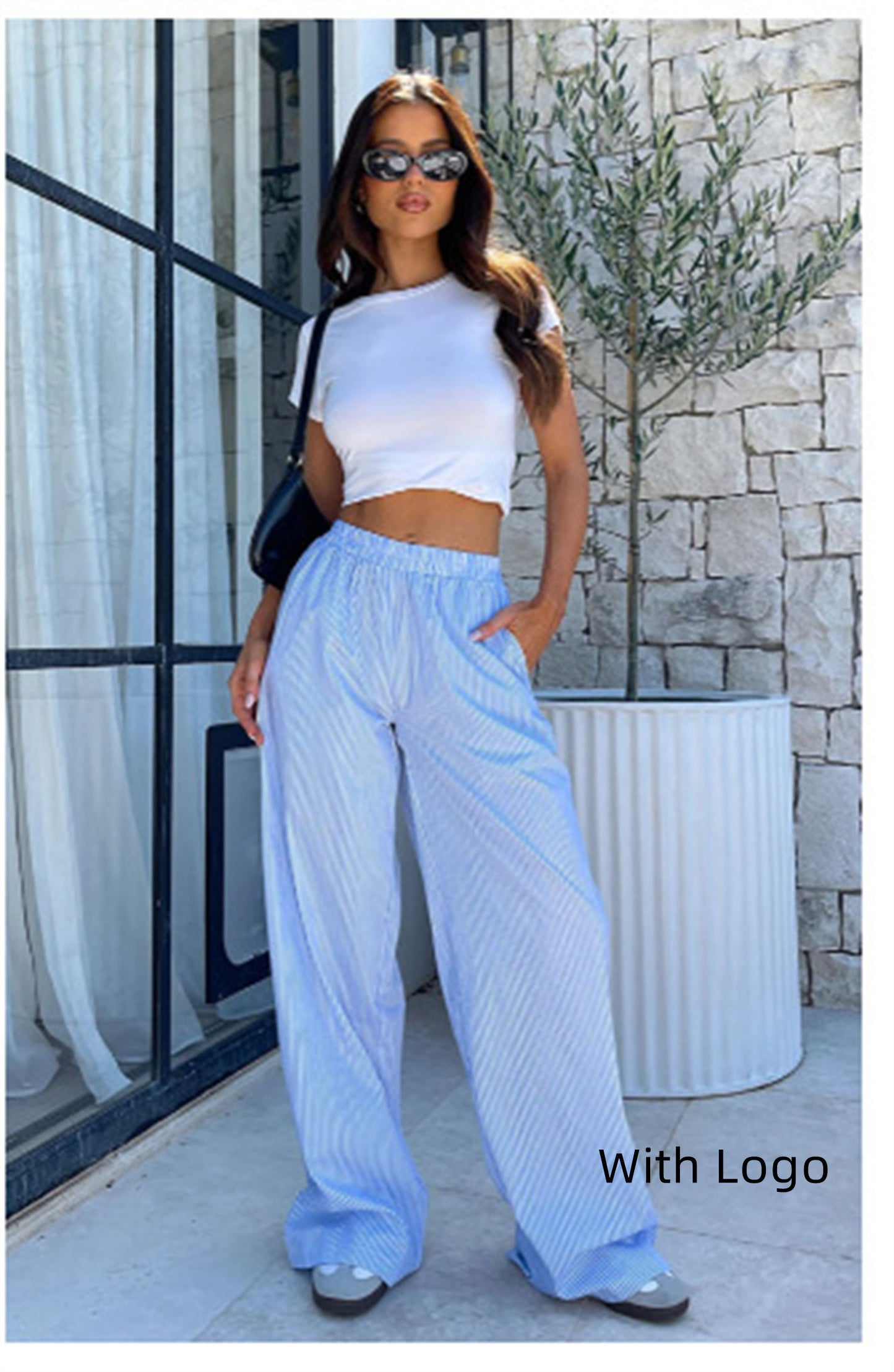 Relaxed High Waist Lounge Trousers