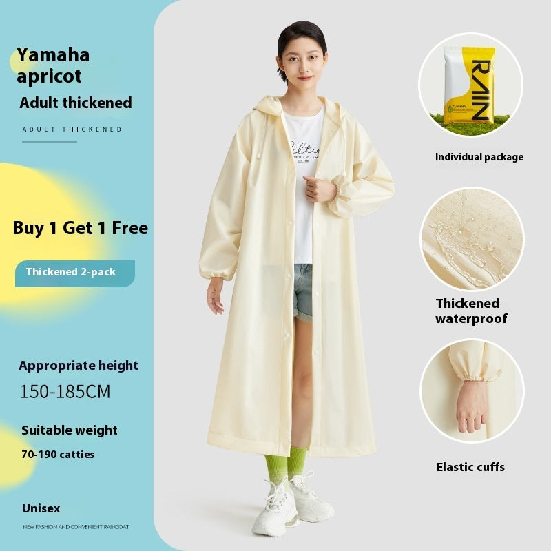 Non-disposable Thickened One-piece Raincoat