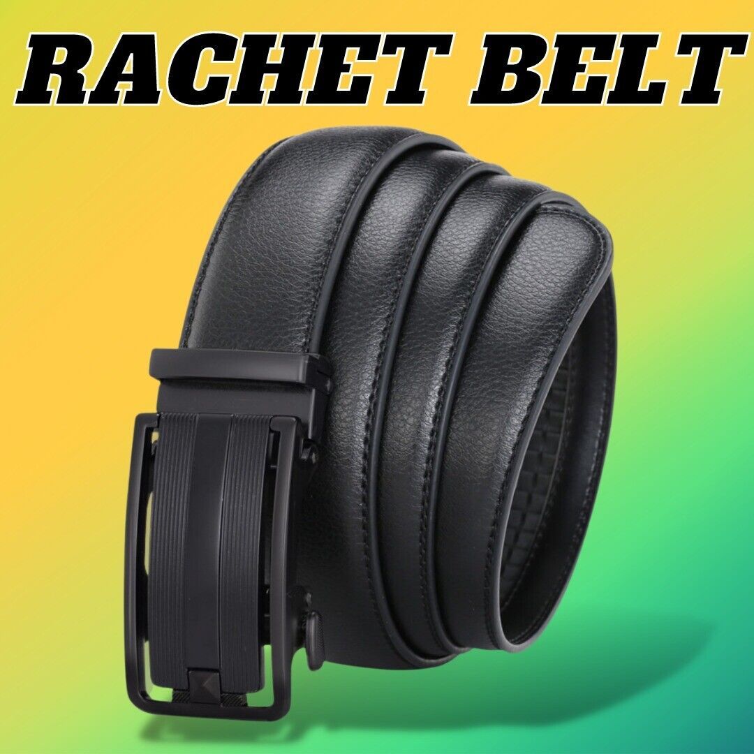 Precision Fit Leather Ratchet Belt for Men