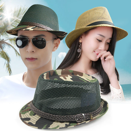 Summertime Breathable Mesh Straw Hat