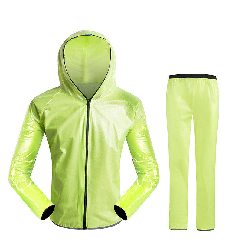 Split Raincoat Rain Gear Waterproof Riding Reflective Adult Raincoat Suit