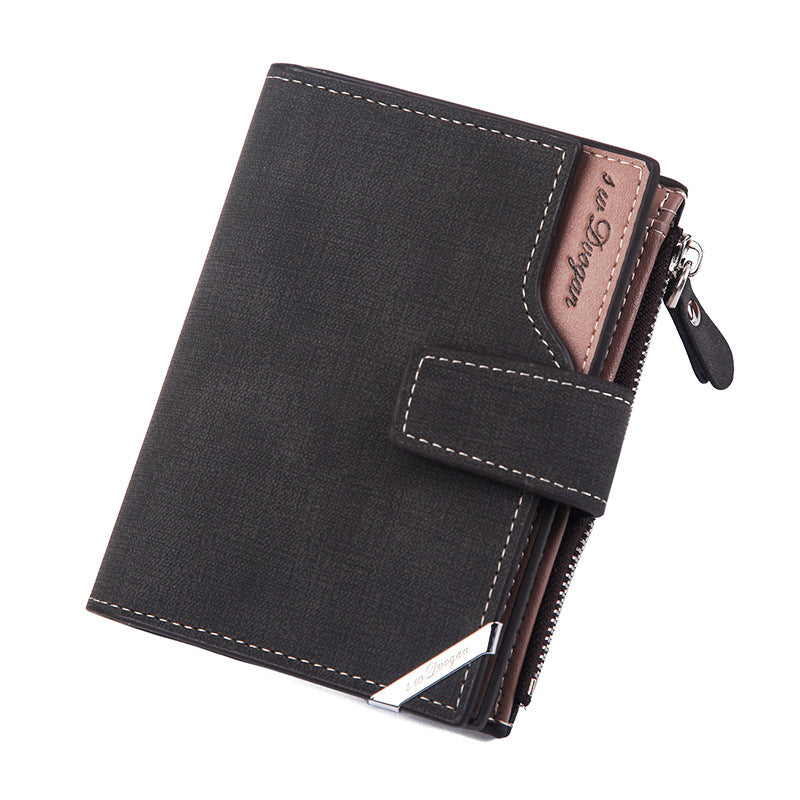 Retro-Inspired Compact Wallet for Men – Stylish & Practical