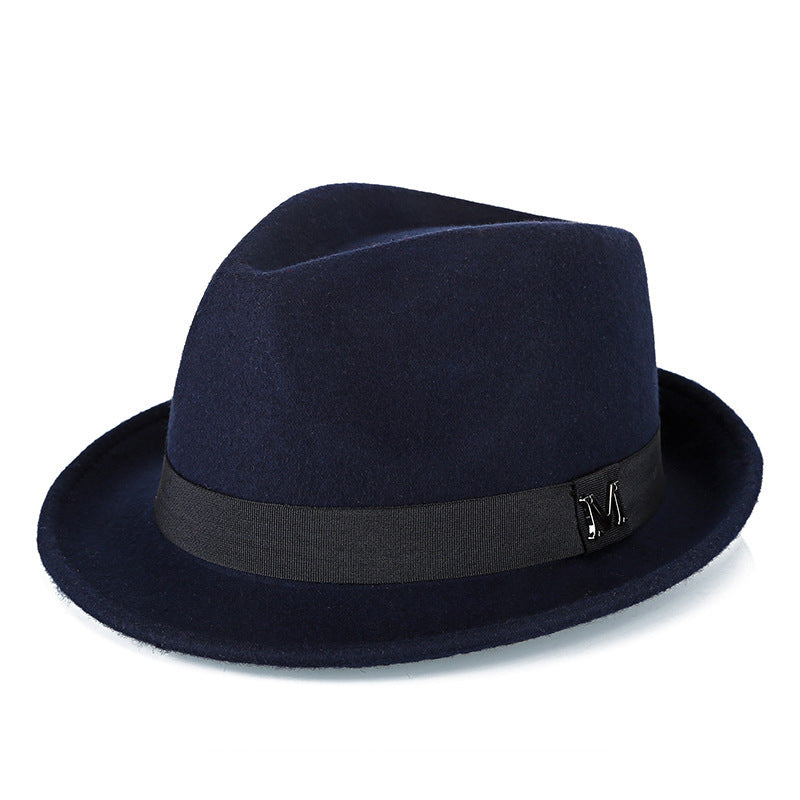 Timeless Green Wool Fedora for Middle-Aged Men