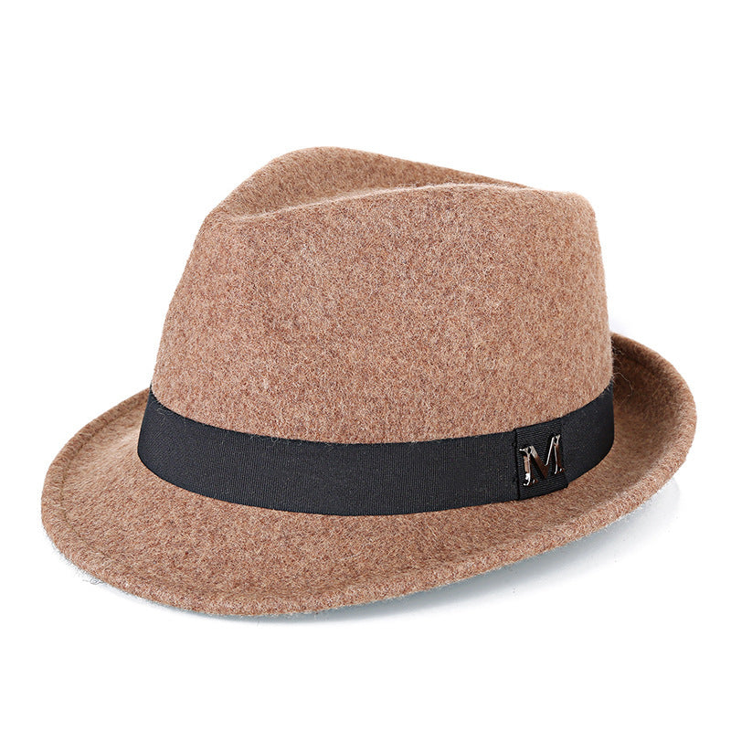 Timeless Green Wool Fedora for Middle-Aged Men