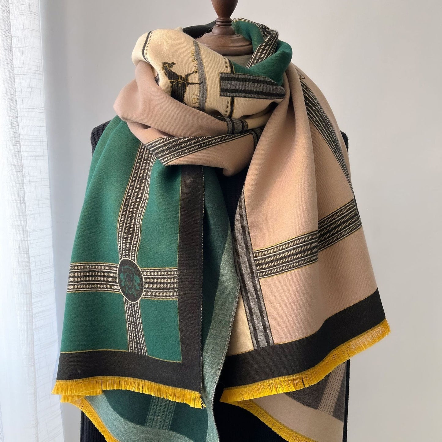 Vivid Blend Cashmere Shawl