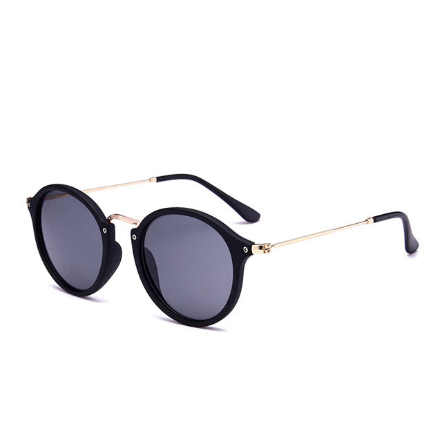 Retro Driver Metal Round Sunglasses