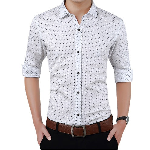 Slim Fit Polka Dot Men’s Shirt