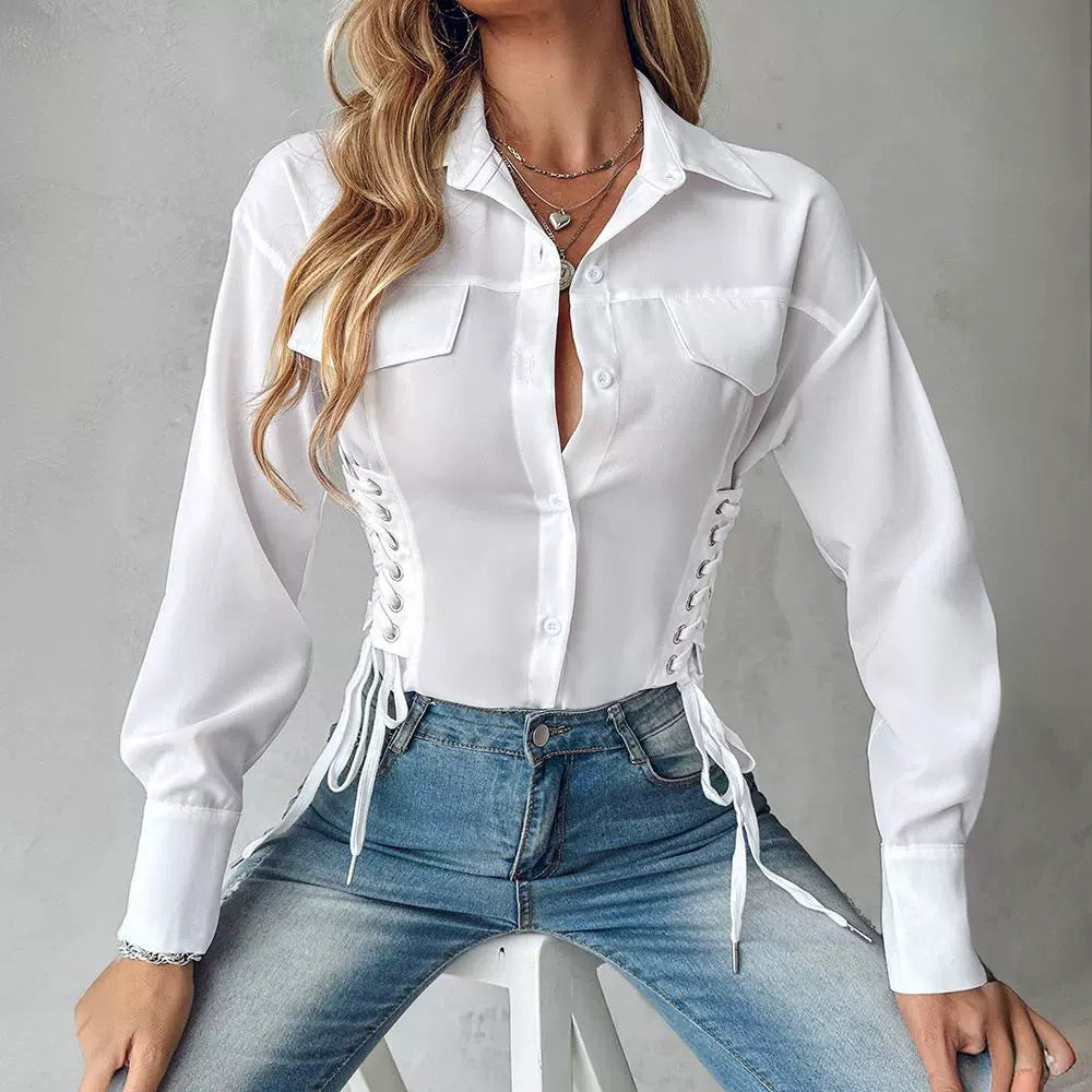 Strap Chic White Top