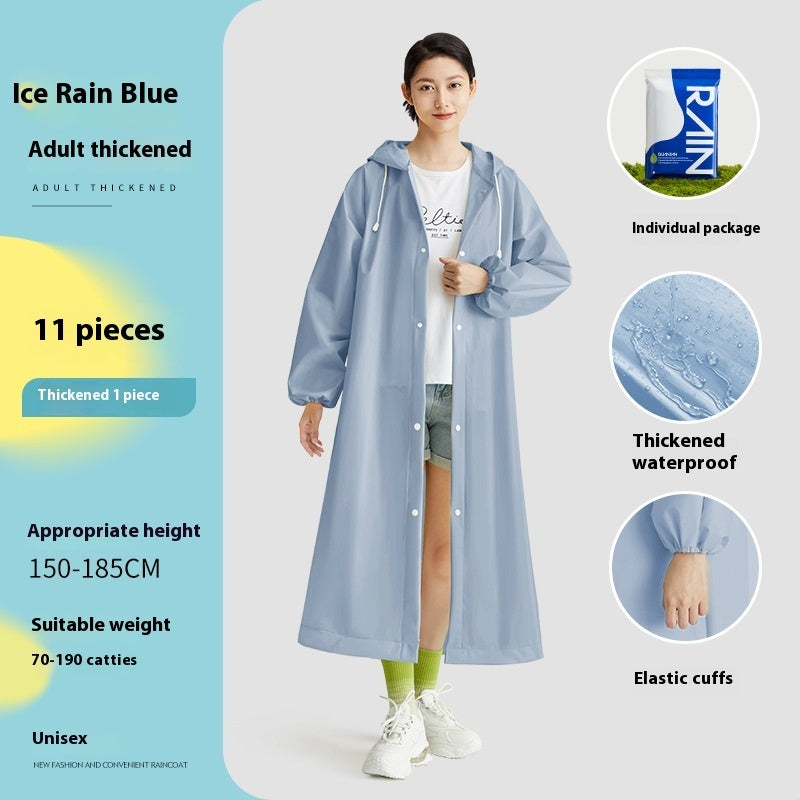 Non-disposable Thickened One-piece Raincoat