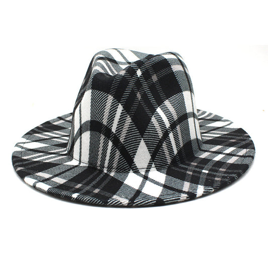 Urban Stripes Plaid Fedora