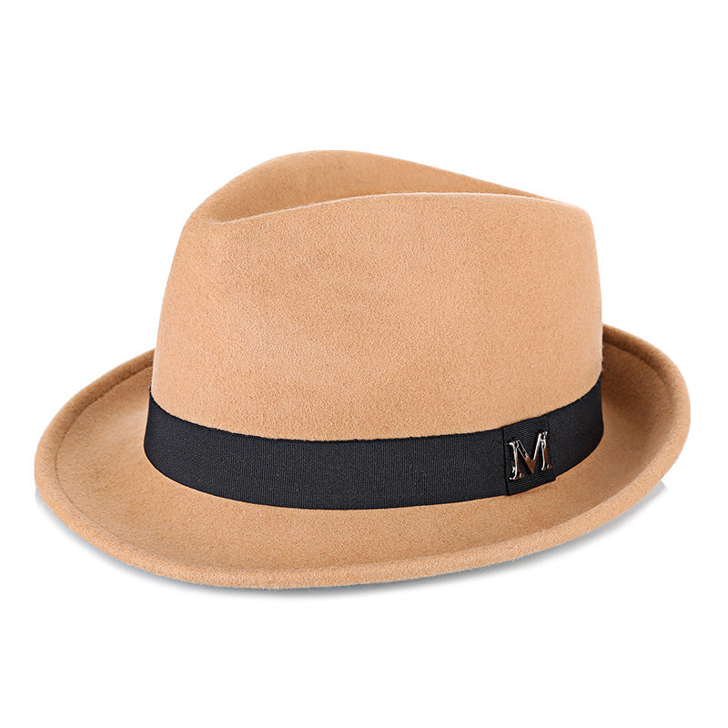 Timeless Green Wool Fedora for Middle-Aged Men