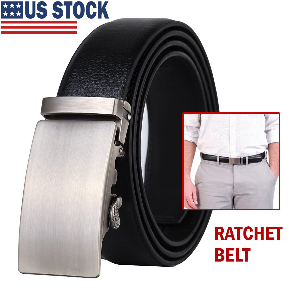 Tailor Flex Ratchet Leather Belt – Durable and Stylish Design