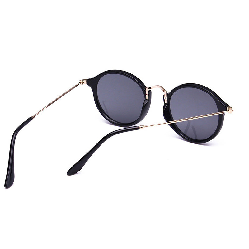 Retro Driver Metal Round Sunglasses