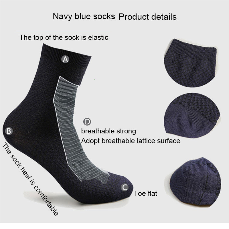 Bamboo Blend Men’s Comfort Business Socks