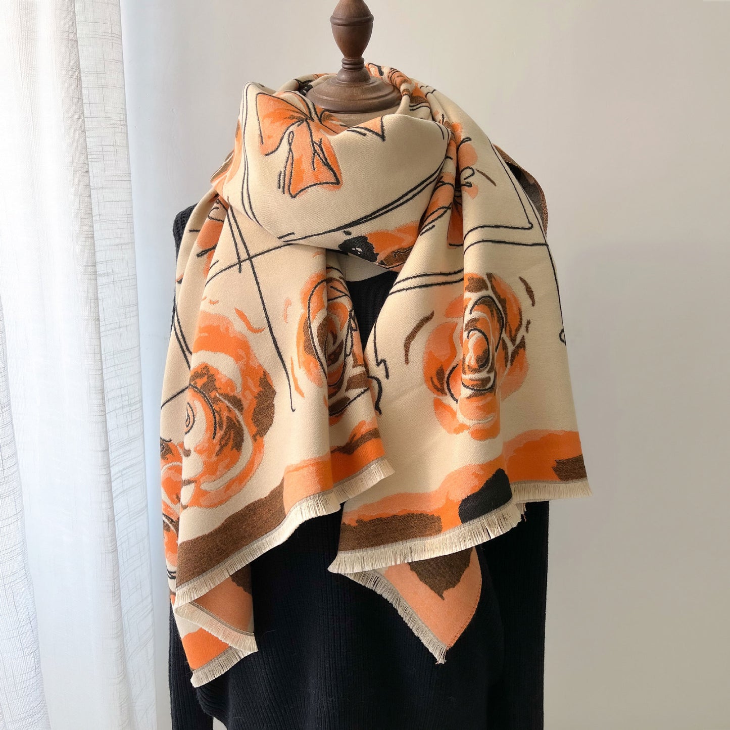 Vivid Blend Cashmere Shawl