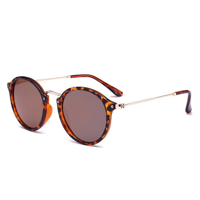 Retro Driver Metal Round Sunglasses