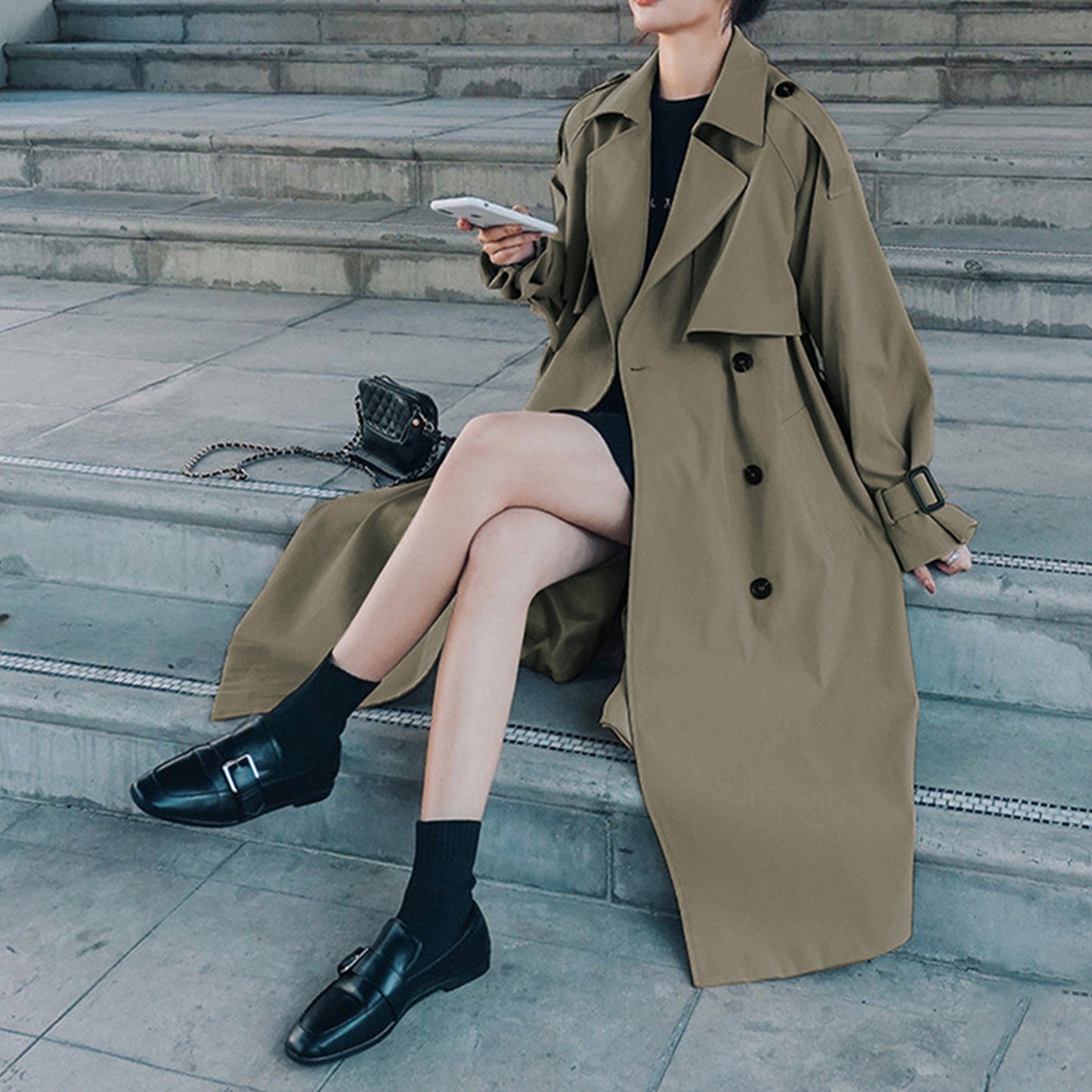 Cozy Luxe Oversize Trench Coat