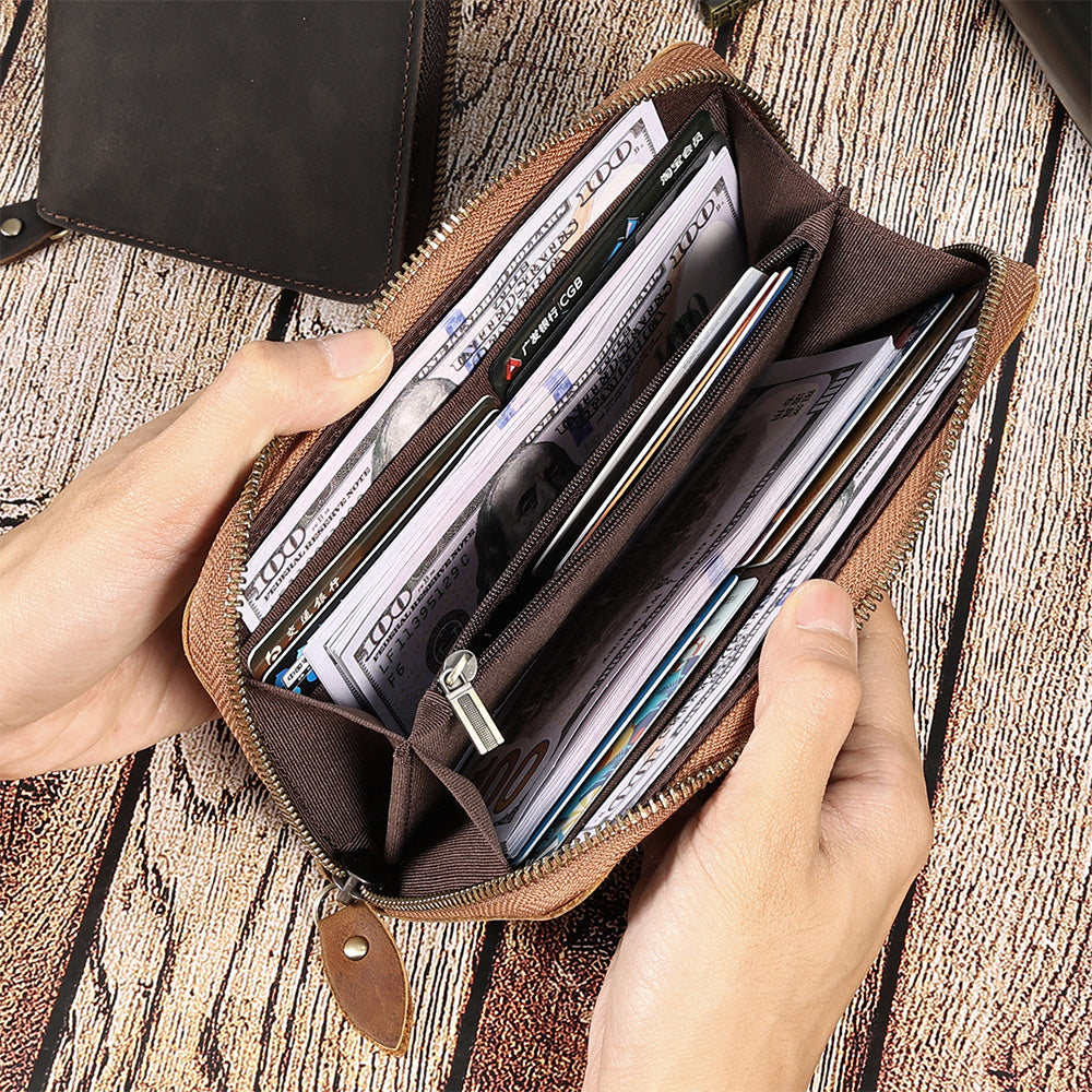 JOYIR RFID Leather Long Wallet for Men