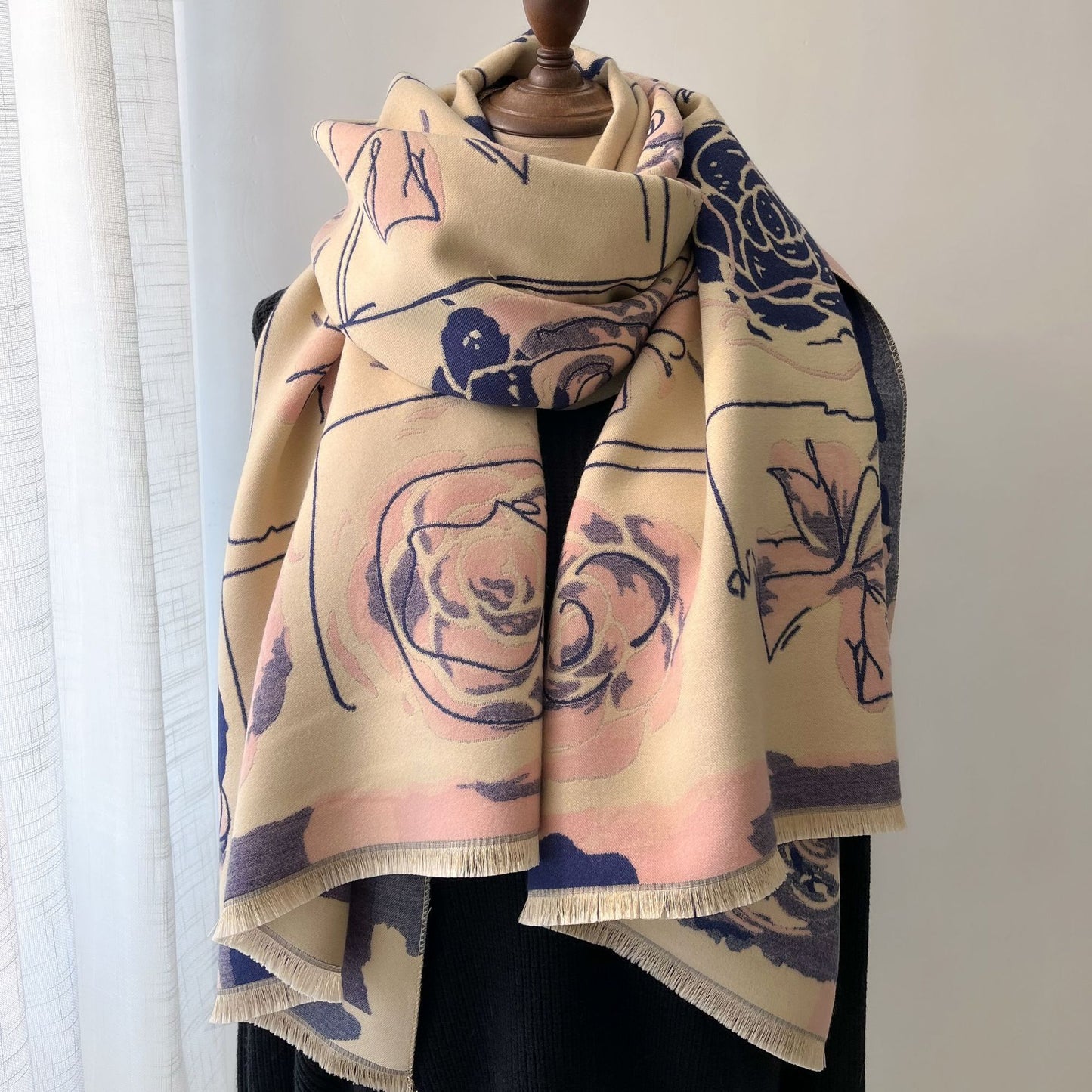 Vivid Blend Cashmere Shawl