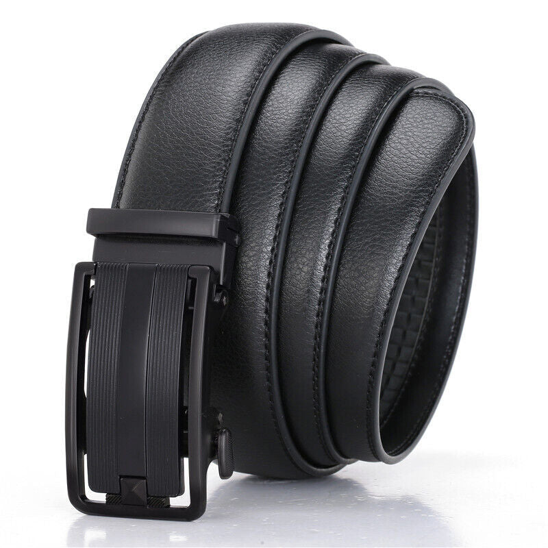 Precision Fit Leather Ratchet Belt for Men