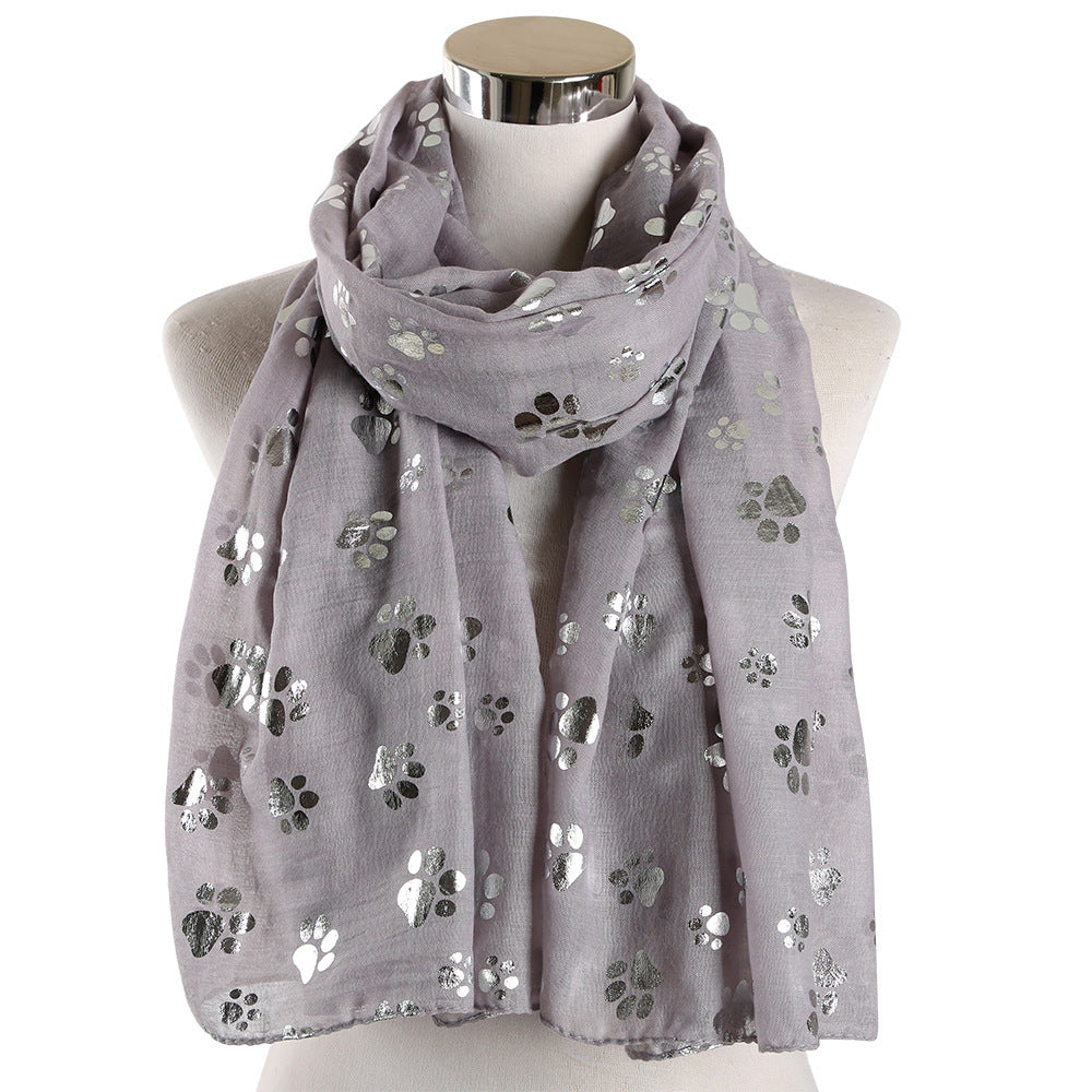 Spring And Summer European And American Polyester Printed Scarf Long Shawl