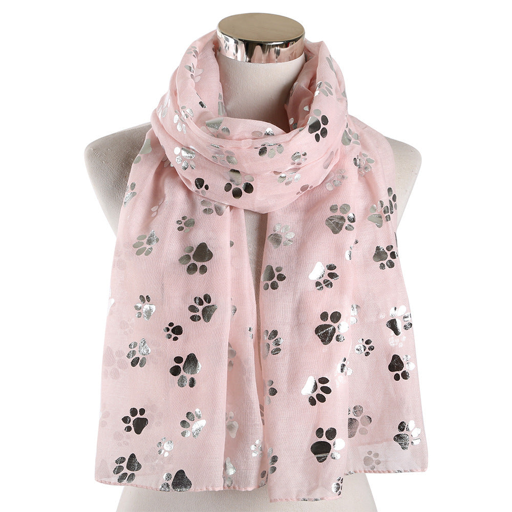 Spring And Summer European And American Polyester Printed Scarf Long Shawl