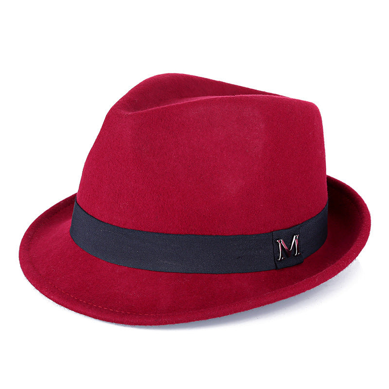 Timeless Green Wool Fedora for Middle-Aged Men