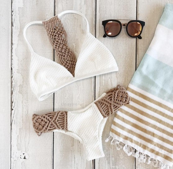 Coastal Crochet: Knitted Bikini Set