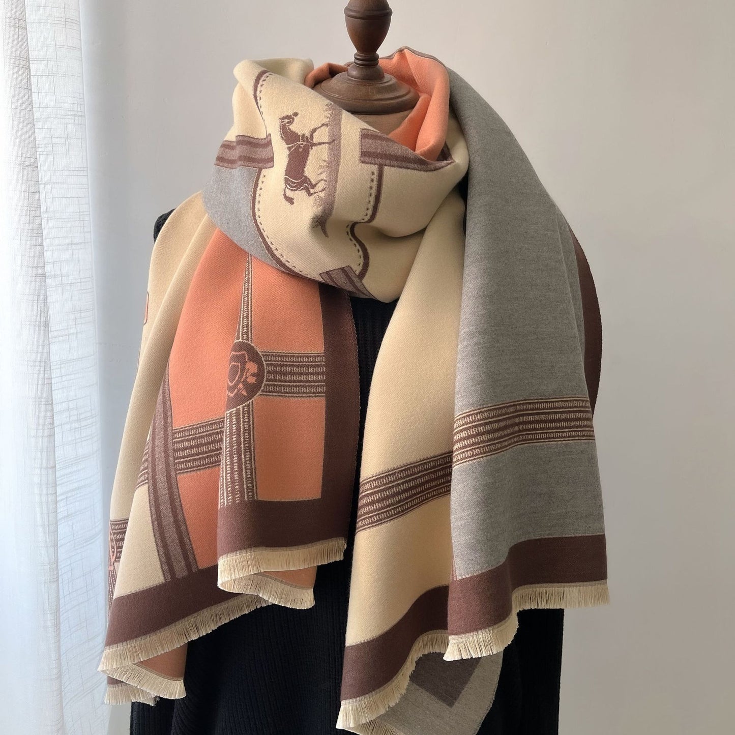 Vivid Blend Cashmere Shawl