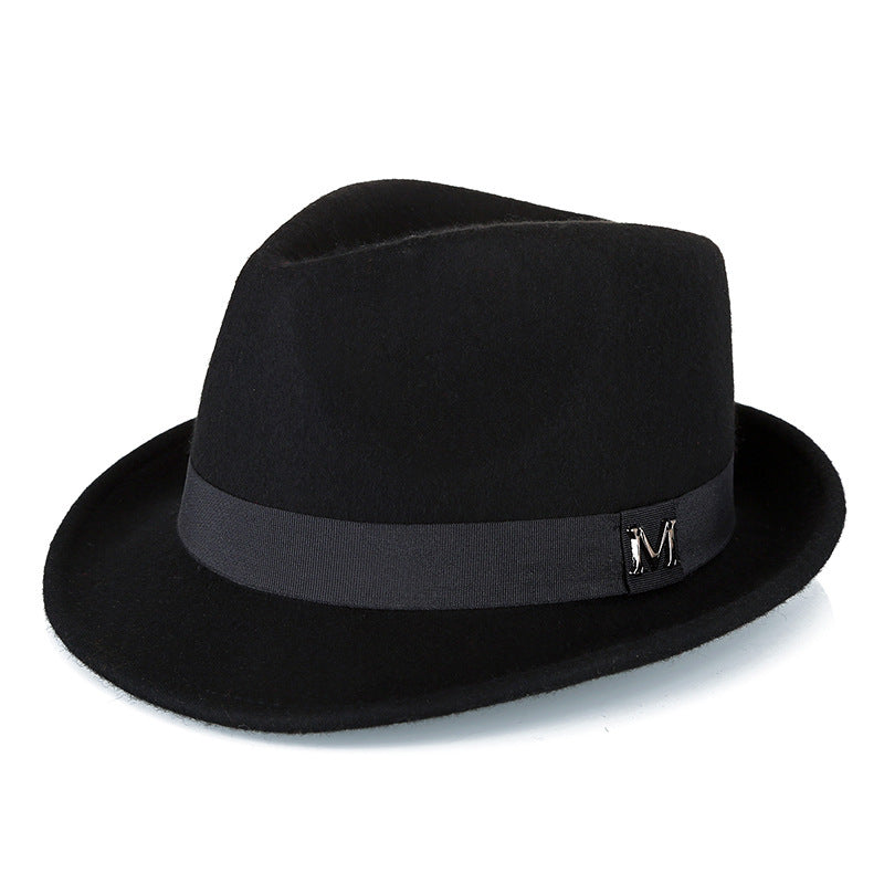 Timeless Green Wool Fedora for Middle-Aged Men