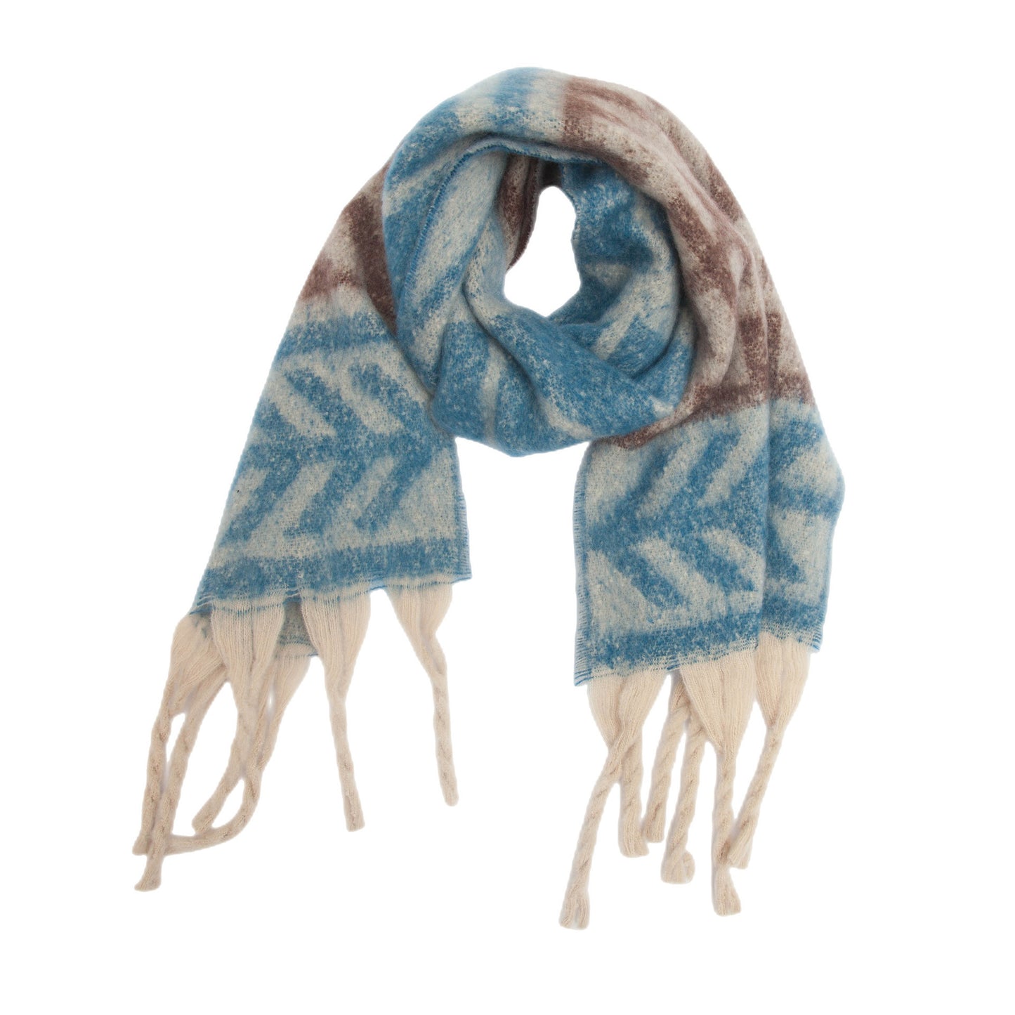 European Winter Tassel Scarf