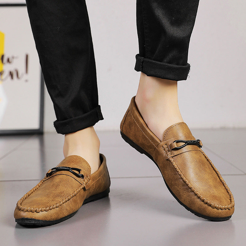 Comfort Stride Leather Loafers