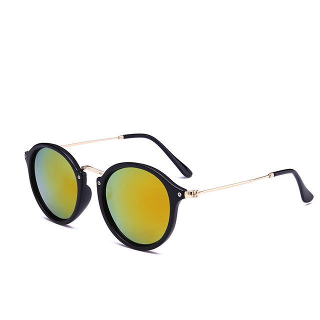 Retro Driver Metal Round Sunglasses